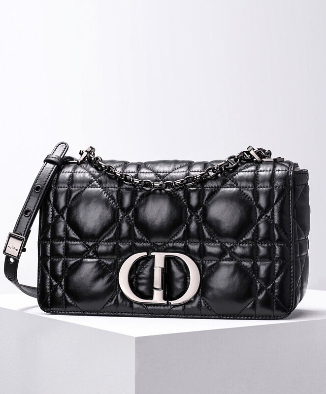 Christian Dior Medium Dior Caro Bag Black